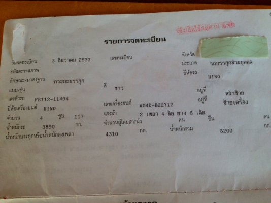 ขายหกล้อดั้ม 5 คิว ฮีโน่FB