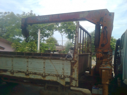 รถบรรทุก 6 ล้อ ISUZU ROCKY 195 แรง พร้อมเครน 3 ตัน 3 ปลอก รถพร้อมใช้งาน ราคาสุดคุ้ม