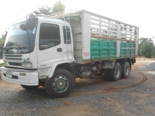 10ล้อดั้มISUZU DECA 270URO1ปี45 ดั้มแม่ลูกๆ3คานยาว7ม