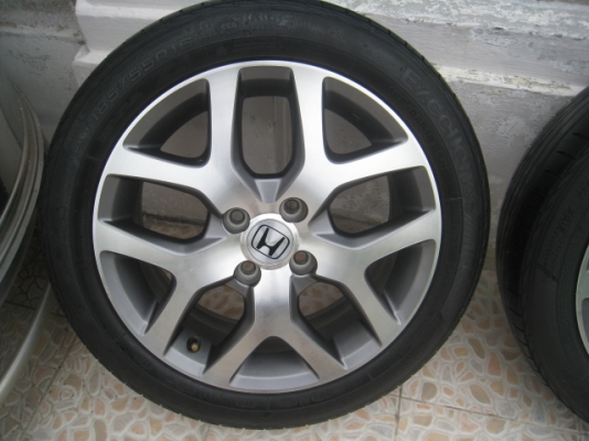 ขายล้อแม็ก Honda city 16"x6" et53 4รู100 + ยาง ปี 10 (081-3747940)