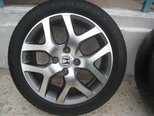 ขายล้อแม็ก Honda city 16"x6" et53 4รู100 + ยาง ปี 10 (081-3747940)