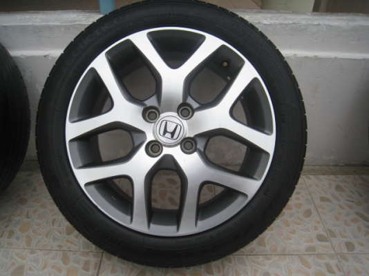 ขายล้อแม็ก Honda city 16"x6" et53 4รู100 + ยาง ปี 10 (081-3747940)