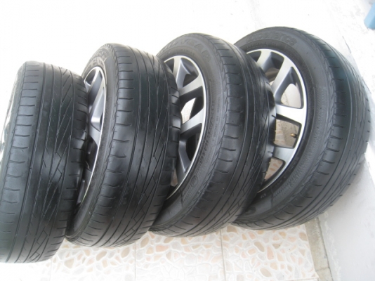 ขายล้อแม็ก Honda city 16"x6" et53 4รู100 + ยาง ปี 10 (081-3747940)