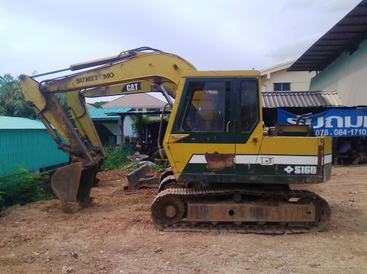 ขายด่วน..รถแบคโฮ SUMITOMO S160 แรงขุดดี ทำงานไว เดินแรงทั้งสองข้าง รถสวย พร้อมใช้งาน มีใบอินวอยล์.