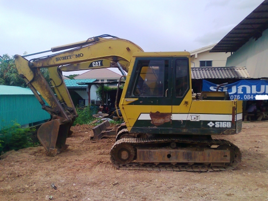 ขายด่วน..รถแบคโฮ SUMITOMO S160 แรงขุดดี ทำงานไว เดินแรงทั้งสองข้าง รถสวย พร้อมใช้งาน มีใบอินวอยล์.