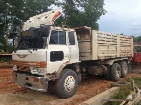 ขาย 10 ล้อดั๊ม HINO FN 187 เครื่อง HO7D 195 แรงม้า กระบะสามมิตร สนใจโทร 0819701072