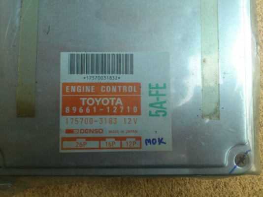 ขายกล่อง ECU TOYOTA 5A-FE เครื่องขับหน้า เก่าญี่ปุ่น
