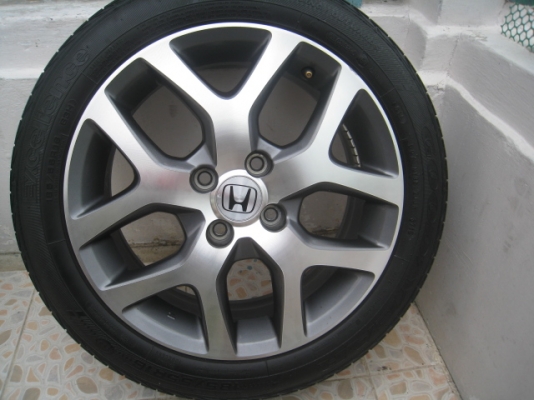 ขายล้อแม็ก Honda city 16"x6" et53 4รู100 + ยาง ปี 10 (081-3747940)