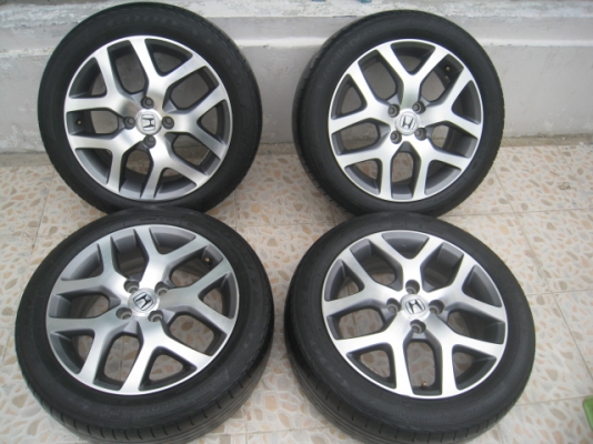 ขายล้อแม็ก Honda city 16"x6" et53 4รู100 + ยาง ปี 10 (081-3747940)
