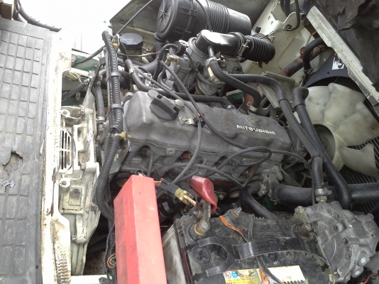 MITSUBISHI 3 ตัน เบนซิลแก็ส รุ่นใหม่สุด เสา4ม. ออโต้