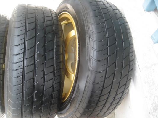 ขายล้อแม็กของใหม่ ssr type c rs 15"x6.5" 4รู100 et38 +ยางปี 12 (081-3747940)