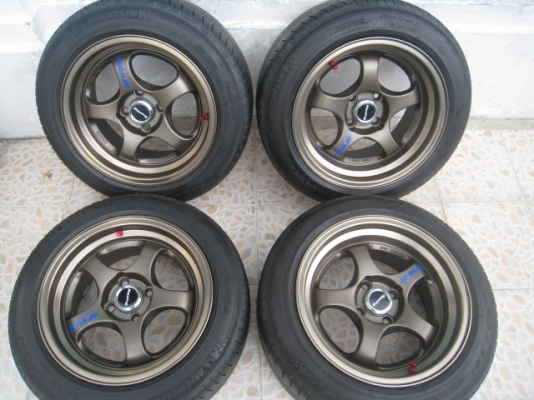 ขายล้อแม็กใหม่ W work s1 15'xหน้า 7.5 et38 หลัง 8.5 et25 4รู100 +ยาง พร้อมจุ๊ปrays (081-3747940)