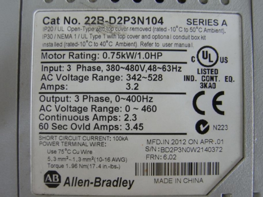 ขาย inverter ปรับรอบมอเตอร์ขนาด 1 HP. ขาย inverter ปรับรอบมอเตอร์ขนาด 1 HP.