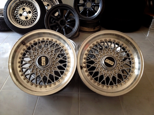 ขายล้อ BBS ขอบ 16x7.5 ใส่ 4/100-114.3 สภาพสวย พร้อมใช้งานครับ
