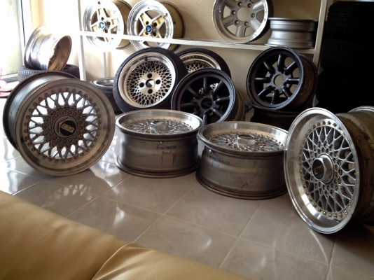 ขายล้อ BBS ขอบ 16x7.5 ใส่ 4/100-114.3 สภาพสวย พร้อมใช้งานครับ