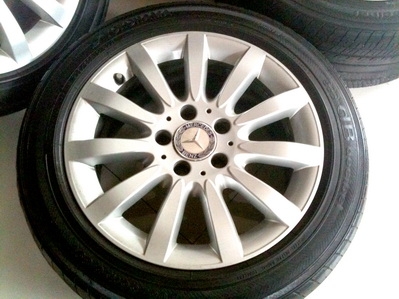 แม็กซ์ BENZ รุ่นใหม่ ขอบ 16 ยาง Yokohama 205-55-16 สภาพใหม่ทั้งสี่วงครับ