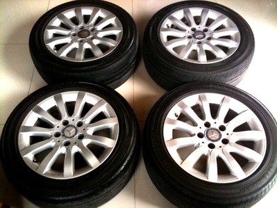 แม็กซ์ BENZ รุ่นใหม่ ขอบ 16 ยาง Yokohama 205-55-16 สภาพใหม่ทั้งสี่วงครับ