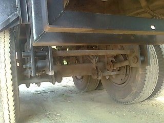 ลูกพ่วงดั้ม  สามคาน แท้  ปี 50 กะบะสามมิตรลอนเฉียง  ยาว 6.80  เมตร