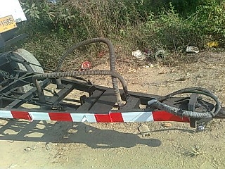 ลูกพ่วงดั้ม  สามคาน แท้  ปี 50 กะบะสามมิตรลอนเฉียง  ยาว 6.80  เมตร