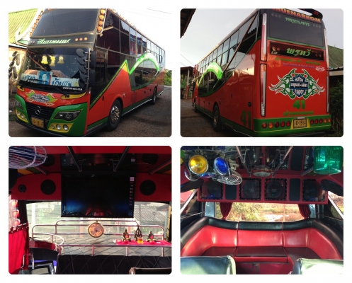 ขายรถบัสพัดลมชั้น ทรงครึ่งใบไม้ เครื่อง Hino P11 turbo 320