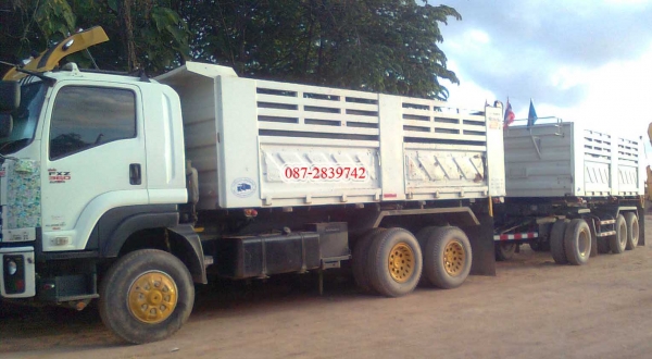 ขาย รถพ่วงดัมพ์ 22 ล้อ แม่-ลูก 3 คาน ISUZU FXZ 360