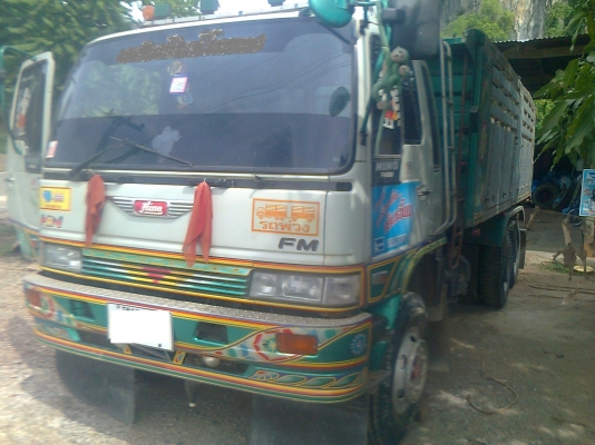HINO FM3M 240 แรงม้า 2 เพลา ดัมพ์ สามมิตร ฝาข้างเนียม มีระบบลากจูง
