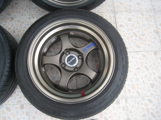 ขายล้อแม็กใหม่ W work s1 15'xหน้า 7.5 et38 หลัง 8.5 et25 4รู100 +ยาง พร้อมจุ๊ปrays (081-3747940)