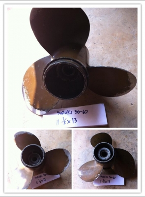 ใบพัดเรือ suzuki 11 1/2x12,13 ใบพัดเรือ suzuki 11 1/2x12,13