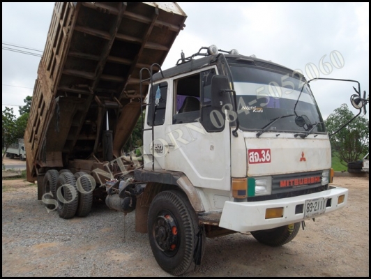 ขายด่วน รถบรรทุก 10 ล้อ ดั้ม MITSUBISHI FUSO 527M-TD 195 แรง สภาพเดิมๆ พร้อมใช้งาน ราคาสุดคุ้ม