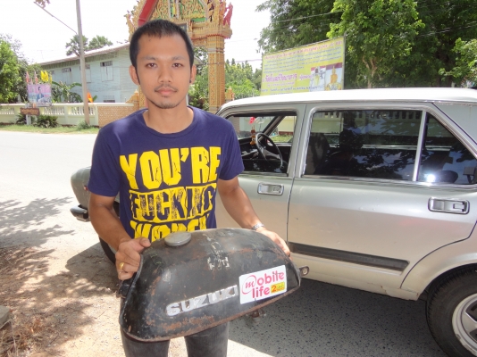 ขอบคุณพี่เสือ ขายแล้ว รับของแล้ว ถังน้ำมันK-125 หรือ A-100 ไม่ผุ ไม่รั่วไม่ซึม สนใจโทร.081-005-8785