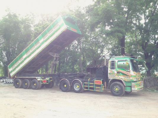 ขาย อีซูซุเดก้า 320แรงม้า รถปี 47 หัวลาก-ดั้มพ์ หาง 3 เพลา
