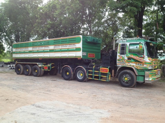 ขาย อีซูซุเดก้า 320แรงม้า รถปี 47 หัวลาก-ดั้มพ์ หาง 3 เพลา