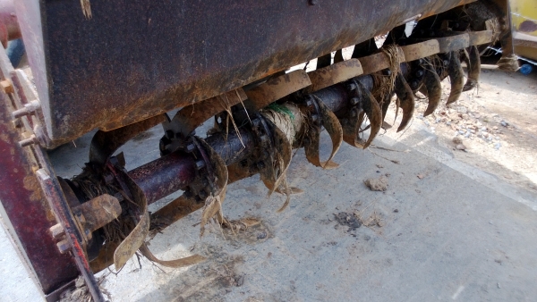 ไปบึงกาฬ แล้วนะครับ KUBOTA L4508   ใบมีดดันดินหน้า + โรตารีตราช้าง + ผาน 6 ตราช้าง