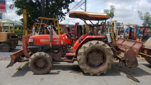 ไปบึงกาฬ แล้วนะครับ KUBOTA L4508   ใบมีดดันดินหน้า + โรตารีตราช้าง + ผาน 6 ตราช้าง