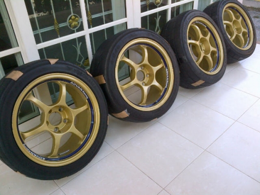 ADVAN RG1 17x8.5 off+31 5H114.3 ไม่มีซ่อม สภาพกิ๊บ