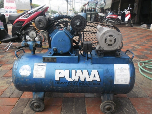 ขายปั๊มลมPUMA1/2Hp 2สูบถัง64ลิตรมอเตอร์มิสซูสีเดิมไม่รั่วไม่ซึม