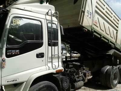 ขายรถพ่วง 18 ล้อ 2 เพลา ดั้ม แม่-ลูก กระบะเหล้ก อู่.สามมิตรล๊อนเฉียง ISUZU FXZ DECA 270 ยูโรทู ปี.47 รถสวยมาก ยางเต็ม