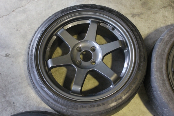 ขายล้อTE37 ขอบ17 4/100 พร้อมยาง 1ชูดถูกๆ 9000.-
