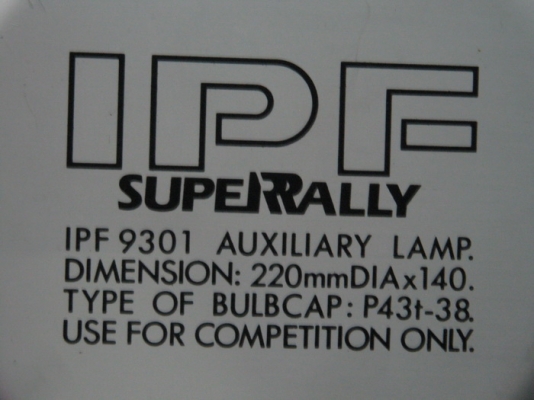 ขาย สปอร์ตไลท์ IPF SUPER RALLY 9301 สภาพสวย