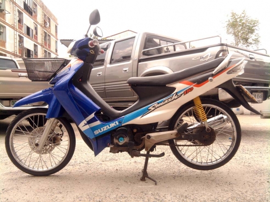 ขออนุญาติขาย Suzuki Smash 110 cc. ดิสเบรคหน้า สีน้ำเงินขาว