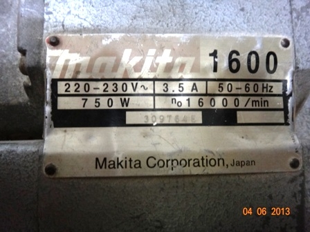 กบไฟฟ้า 3 นิ้ว Makita รุ่น 1600 (750w.) ใช้งานได้ปกติ ราคาถูกๆ กบไฟฟ้า 3 นิ้ว Makita รุ่น 1600 (750w.) ใช้งานได้ปกติ ราคาถูกๆ