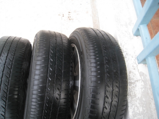 ขายล้อแม็ก Honda city 15"x6" et53 4รู100 +ยาง (081-3747940)