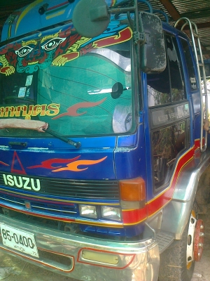 ขายด่วน รถเทเลอร์บรรทุกรถเกี่ยว ISUZU Rocky เครื่อง 195 2 เพลา แรง สวยพร้อมใช้