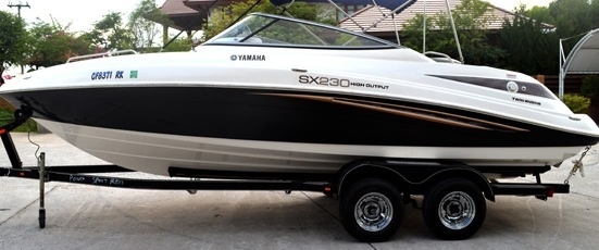 jetboat yamaha SX 230 ปี 2007 23ฟุต พร้อมเทลเลอร์ ราคาคุยกันได้ครับ