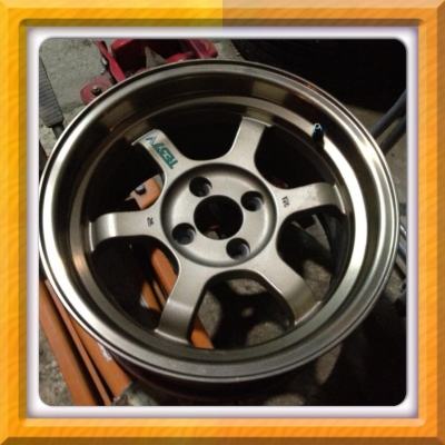 ขายแม็กมือ2ขอบ15 TE37v(K-speed) 4รู100 กว้าง 8 นิ้ว ราคา 9,500 บาทถูก