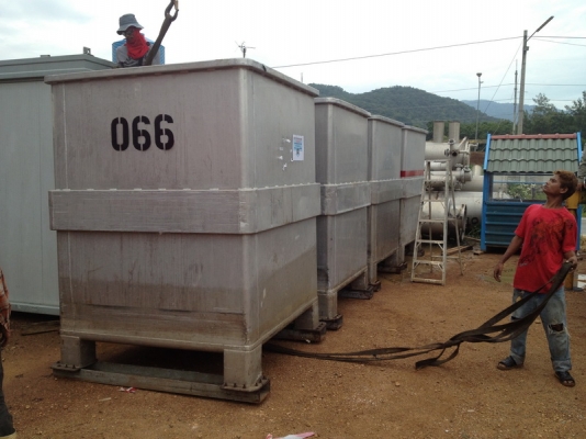 ขายถังอลูมิเนียม ขนาด 1.6x1.6m สูง 2 m ความจุ 5,000 ลิตร ราคาไม่แพง