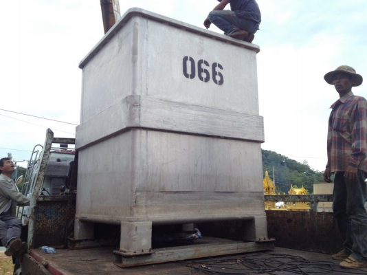 ขายถังอลูมิเนียม ขนาด 1.6x1.6m สูง 2 m ความจุ 5,000 ลิตร ราคาไม่แพง