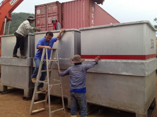 ขายถังอลูมิเนียม ขนาด 1.6x1.6m สูง 2 m ความจุ 5,000 ลิตร ราคาไม่แพง