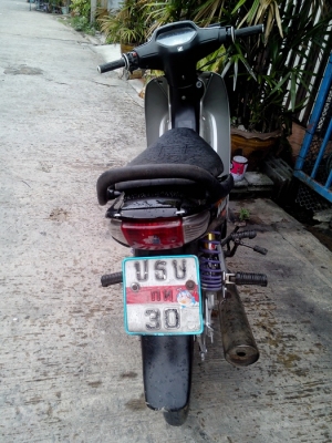 ขายมอไซค์  honda  wave 100  สีเทา -ดำ