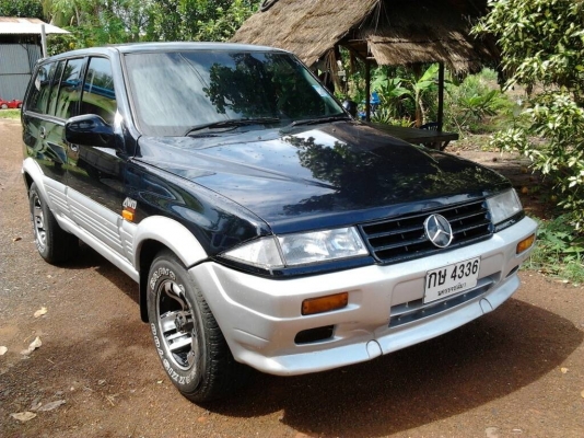 SSANGYONG - MUSSO 3.0 AT 4WD ปี 96 รถบ้านเดิมๆทั้งคัน เครื่องแห้งแรงดีไม่มีเยิ้ม ภายในเก๋งคอนโซลสวยหรูหรา CD พ.เพาเวอร์ ก.ไฟฟ้า สวยครบครัน ช่วงล่างแน่นหนึบ ยางสภาพดี 70\% พร้อมใช้งาน เอกสารทะเบียนภาษีครบพร้อมโอน ราคาต่อรองได้ครับ